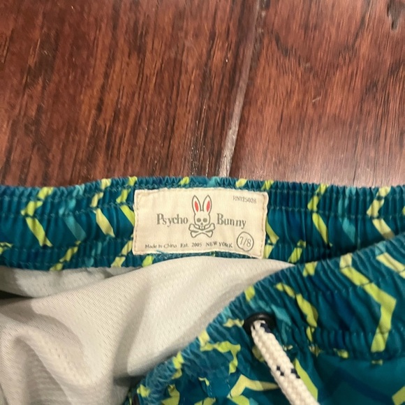 Psycho Bunny Kids Swim Shorts size 7/8 - Picture 5 of 8